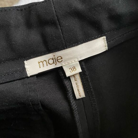Maje Shorts Black Womens Size Medium EU Size 38 - Picture 4 of 6
